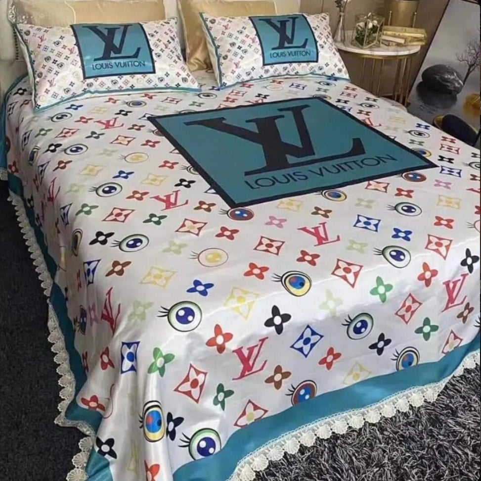 Louis Vuitton Colorful Monogram Comforter Bedding Set